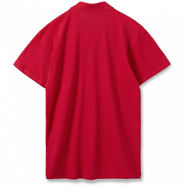 Рубашка поло мужская SUMMER 170, красная с логотипом в Волгограде заказать по выгодной цене в кибермаркете AvroraStore