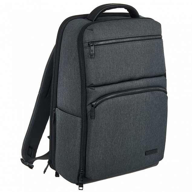 Рюкзак для ноутбука Santiago, серый с логотипом в Волгограде заказать по выгодной цене в кибермаркете AvroraStore