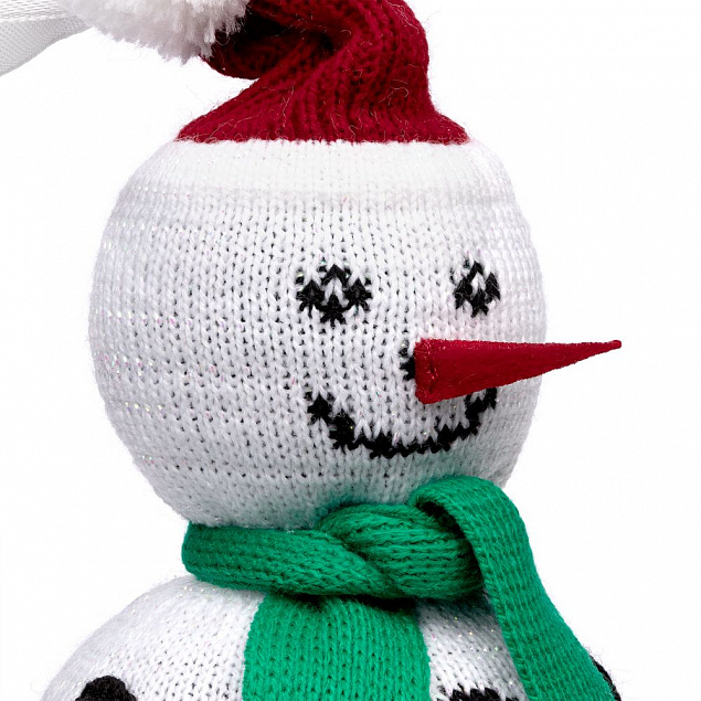 Елочная игрушка «Снеговик» с логотипом в Волгограде заказать по выгодной цене в кибермаркете AvroraStore