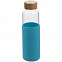 Бутылка для воды Dakar, прозрачная с бирюзовым с логотипом в Волгограде заказать по выгодной цене в кибермаркете AvroraStore
