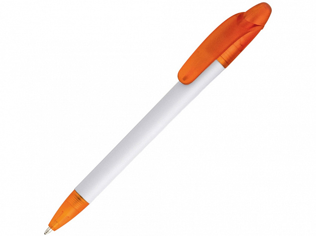 Ручка шариковая Celebrity Эвита, белый/оранжевый с логотипом в Волгограде заказать по выгодной цене в кибермаркете AvroraStore
