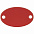 Шильдик металлический Alfa Oval, красный с логотипом в Волгограде заказать по выгодной цене в кибермаркете AvroraStore