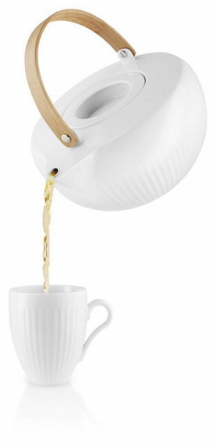 Чайник заварочный Legio Nova, белый с логотипом в Волгограде заказать по выгодной цене в кибермаркете AvroraStore
