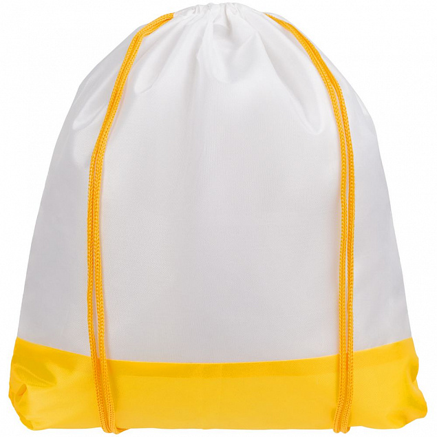 Рюкзак детский Classna, белый с желтым с логотипом в Волгограде заказать по выгодной цене в кибермаркете AvroraStore