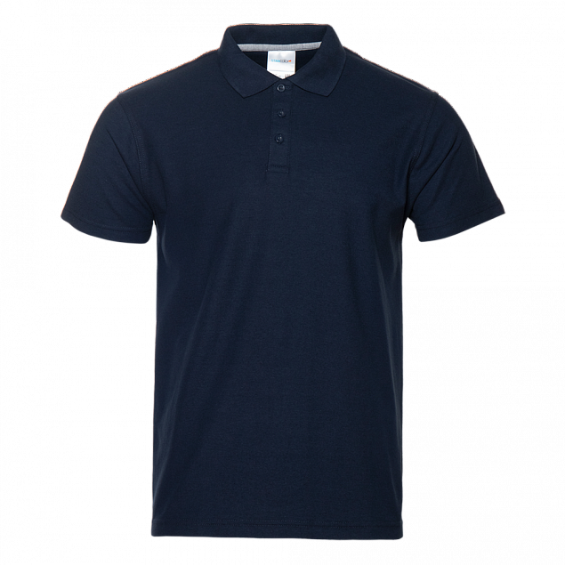 Рубашка поло Рубашка мужская 104 Тёмно-синий с логотипом в Волгограде заказать по выгодной цене в кибермаркете AvroraStore