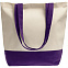 Холщовая сумка Shopaholic, фиолетовая с логотипом в Волгограде заказать по выгодной цене в кибермаркете AvroraStore