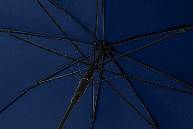 Зонт-трость Glasgow, темно-синий с логотипом в Волгограде заказать по выгодной цене в кибермаркете AvroraStore