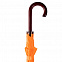 Зонт-трость Standard, оранжевый с логотипом в Волгограде заказать по выгодной цене в кибермаркете AvroraStore