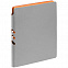Ежедневник Flexpen, недатированный, серебристо-оранжевый с логотипом в Волгограде заказать по выгодной цене в кибермаркете AvroraStore