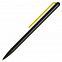 Шариковая ручка GrafeeX в чехле, черная с желтым с логотипом в Волгограде заказать по выгодной цене в кибермаркете AvroraStore