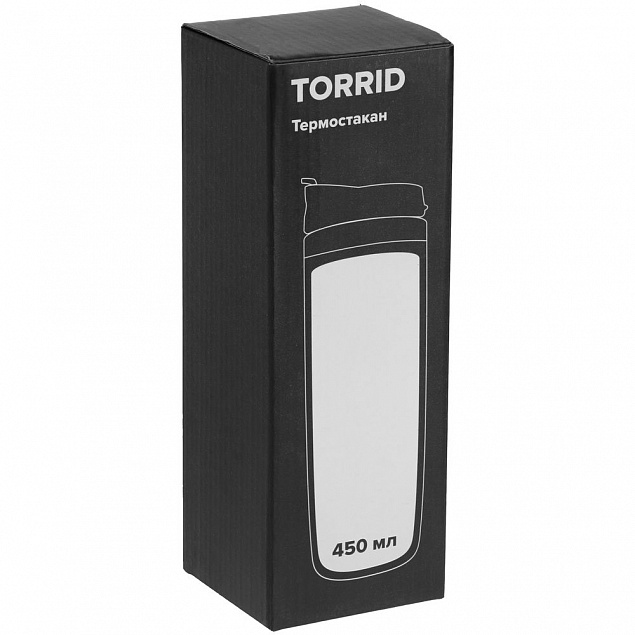 Термостакан Torrid, черный с логотипом в Волгограде заказать по выгодной цене в кибермаркете AvroraStore