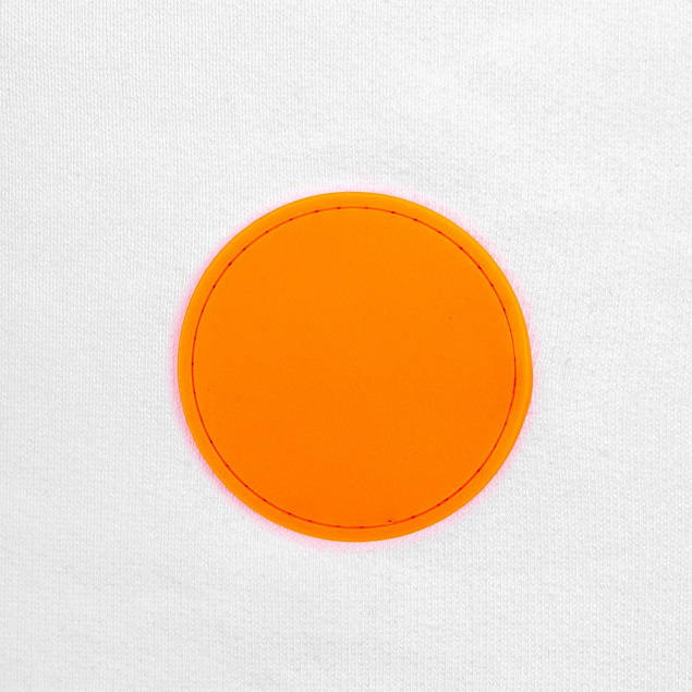 Лейбл из ПВХ Dzeta Round, M, оранжевый неон с логотипом в Волгограде заказать по выгодной цене в кибермаркете AvroraStore
