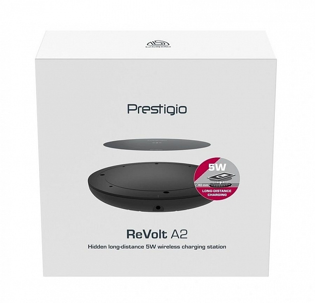 Беспроводное зарядное устройство Revolt A2 с логотипом в Волгограде заказать по выгодной цене в кибермаркете AvroraStore