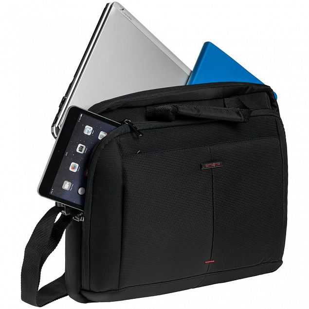 Сумка для ноутбука GuardIT 2.0 M, черная с логотипом в Волгограде заказать по выгодной цене в кибермаркете AvroraStore