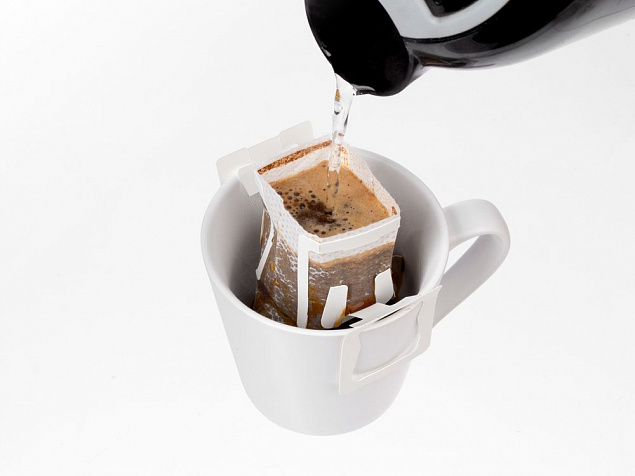 Кофе в дрип-пакете Drip Tip, Бразилия Сантос с логотипом в Волгограде заказать по выгодной цене в кибермаркете AvroraStore