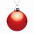 Елочный шар Finery Gloss, 10 см, глянцевый красный с логотипом в Волгограде заказать по выгодной цене в кибермаркете AvroraStore