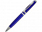 Ручка шариковая Невада, синий металлик с логотипом в Волгограде заказать по выгодной цене в кибермаркете AvroraStore