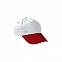 Бейсболка PROMOTION белый - красный лотос с логотипом в Волгограде заказать по выгодной цене в кибермаркете AvroraStore