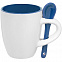 Кофейная кружка Pairy с ложкой, синяя с логотипом в Волгограде заказать по выгодной цене в кибермаркете AvroraStore