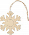 Подвеска новогодняя (снежинка) с логотипом в Волгограде заказать по выгодной цене в кибермаркете AvroraStore