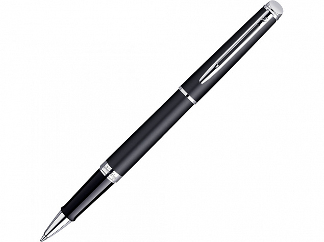 Ручка роллер «Hemisphere Matt Black CT F» с логотипом в Волгограде заказать по выгодной цене в кибермаркете AvroraStore