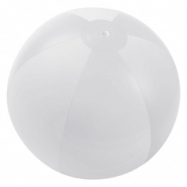Надувной пляжный мяч Jumper, белый с логотипом в Волгограде заказать по выгодной цене в кибермаркете AvroraStore