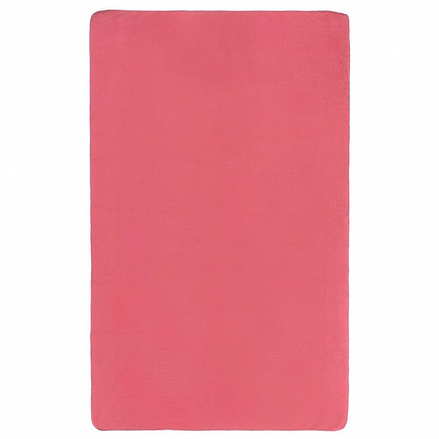 Флисовый плед Warm&Peace XL, розовый (коралловый) с логотипом в Волгограде заказать по выгодной цене в кибермаркете AvroraStore