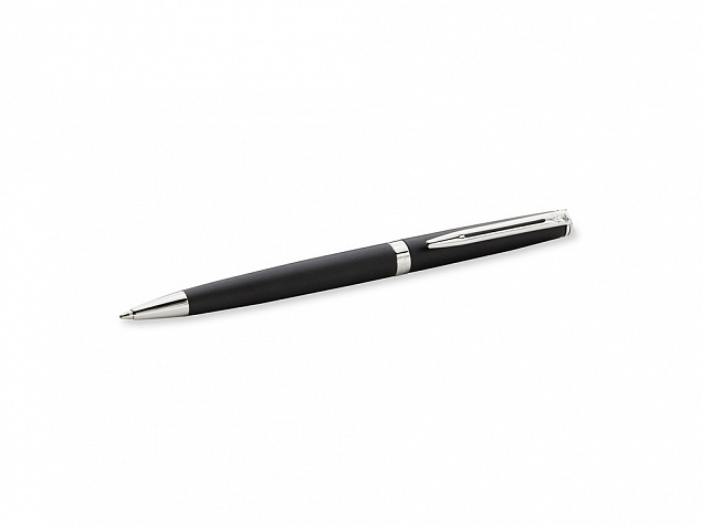 Ручка шариковая Waterman Hemisphere Matt Black CT M, черный матовый/серебристый с логотипом в Волгограде заказать по выгодной цене в кибермаркете AvroraStore