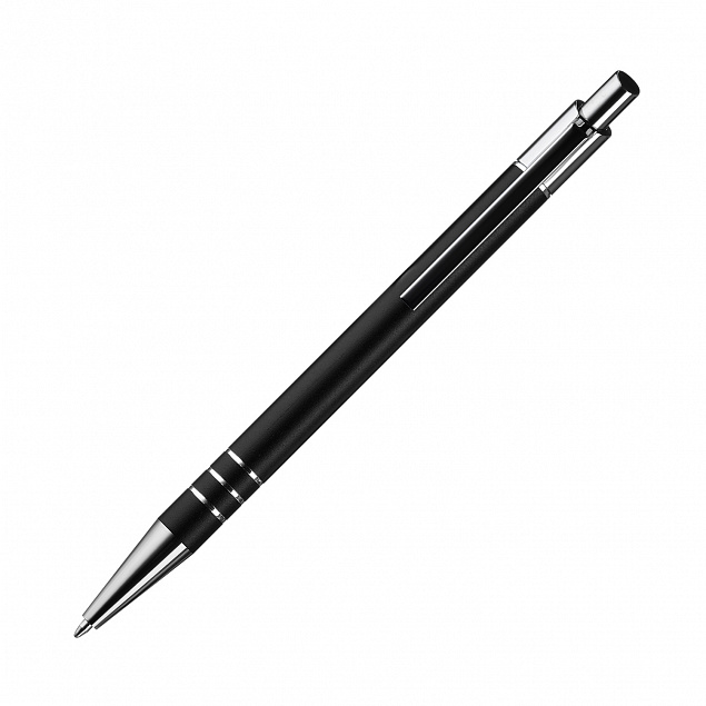 Шариковая ручка City, черная с логотипом в Волгограде заказать по выгодной цене в кибермаркете AvroraStore