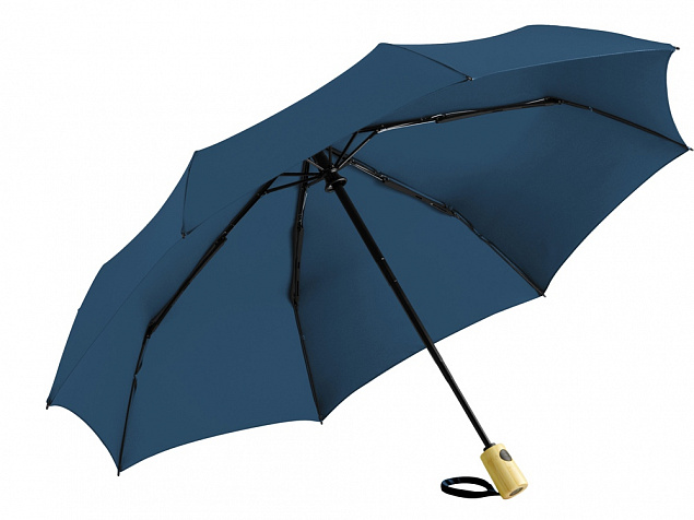 Зонт складной из бамбука «ÖkoBrella» полуавтомат с логотипом в Волгограде заказать по выгодной цене в кибермаркете AvroraStore