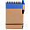 Блокнот на кольцах Eco Note с ручкой, оранжевый с логотипом в Волгограде заказать по выгодной цене в кибермаркете AvroraStore