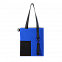 Шоппер Superbag Color (синий с чёрным) с логотипом в Волгограде заказать по выгодной цене в кибермаркете AvroraStore