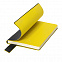 Бизнес-блокнот "Trendi", 130*210 мм, черно-желтый, мягкая обложка, в линейку с логотипом в Волгограде заказать по выгодной цене в кибермаркете AvroraStore
