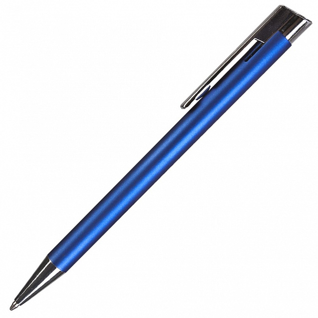 Ручка шариковая Stork, синяя с логотипом в Волгограде заказать по выгодной цене в кибермаркете AvroraStore
