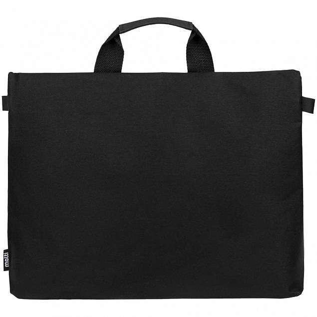 Конференц-сумка Melango, черная с логотипом в Волгограде заказать по выгодной цене в кибермаркете AvroraStore