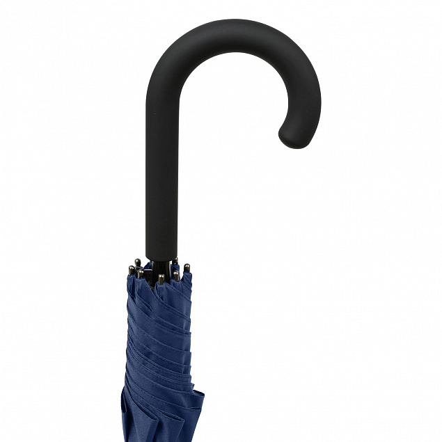 Зонт-трость Torino, синий с логотипом в Волгограде заказать по выгодной цене в кибермаркете AvroraStore