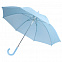 Зонт-трость Unit Promo, голубой с логотипом в Волгограде заказать по выгодной цене в кибермаркете AvroraStore