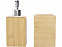 Набор из 3 аксессуаров из бамбука для ванной комнаты Hedon, natural с логотипом в Волгограде заказать по выгодной цене в кибермаркете AvroraStore