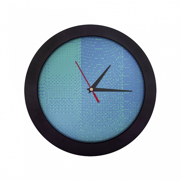 Часы настенные Big Data, черные с логотипом в Волгограде заказать по выгодной цене в кибермаркете AvroraStore