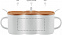 Кружка фарфоровая с ложкой с логотипом в Волгограде заказать по выгодной цене в кибермаркете AvroraStore