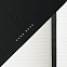 Блокнот Stripe Soft, в линейку, черный с логотипом в Волгограде заказать по выгодной цене в кибермаркете AvroraStore