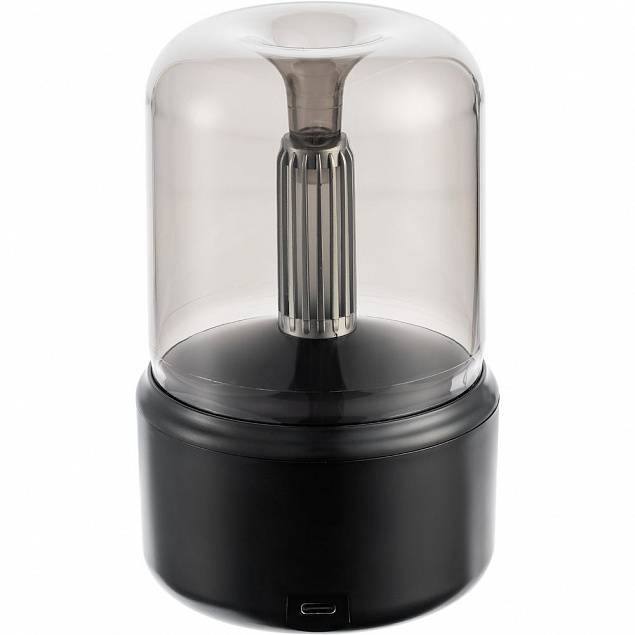 Увлажнитель-ароматизатор с подсветкой mistFlicker, черный с логотипом в Волгограде заказать по выгодной цене в кибермаркете AvroraStore