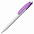 Ручка шариковая Bento, белая с фиолетовым с логотипом в Волгограде заказать по выгодной цене в кибермаркете AvroraStore