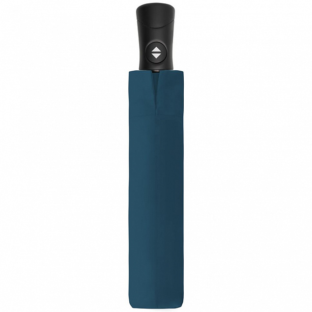 Складной зонт Fiber Magic Superstrong, голубой с логотипом в Волгограде заказать по выгодной цене в кибермаркете AvroraStore