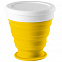 Складной стакан Astrada, желтый с логотипом в Волгограде заказать по выгодной цене в кибермаркете AvroraStore