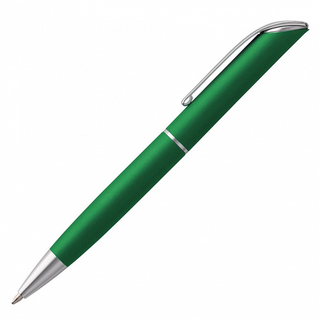 Ручка шариковая Glide, зеленая с логотипом в Волгограде заказать по выгодной цене в кибермаркете AvroraStore