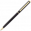 Ручка шариковая Hotel Gold, ver.2, черная с логотипом в Волгограде заказать по выгодной цене в кибермаркете AvroraStore