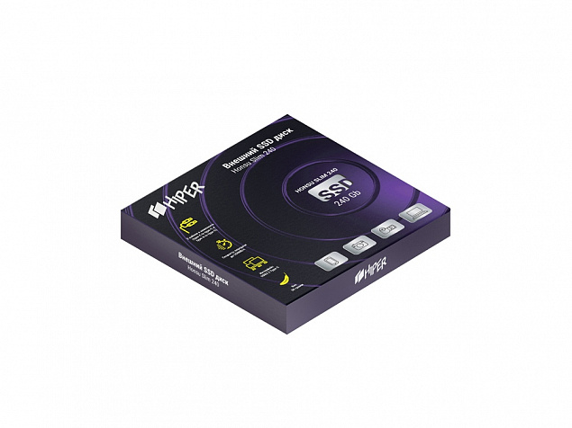 Внешний SSD накопитель «Honsu Slim 240» 240GB USB3.1 Type-C Slim с логотипом в Волгограде заказать по выгодной цене в кибермаркете AvroraStore
