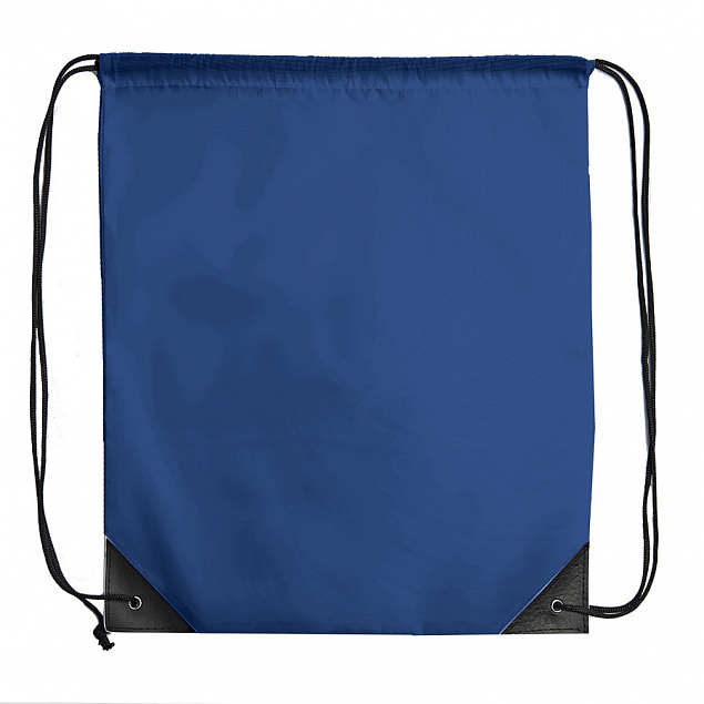 Рюкзак мешок с укреплёнными уголками BY DAY, синий, 35*41 см, полиэстер 210D с логотипом в Волгограде заказать по выгодной цене в кибермаркете AvroraStore