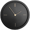 Часы настенные Bronco Thelma, черные с логотипом в Волгограде заказать по выгодной цене в кибермаркете AvroraStore